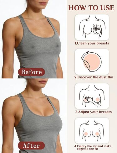 4 Pairs Silicone Nipple Covers for Women, Reusable Adhesive Invisible Pasties, No Show Nippleless Covers for Strapless & Backless Wear Nude in Saudi Arabia