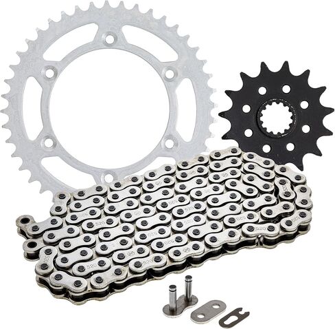 NICHE Drive Sprocket Chain Combo for Suzuki DR350 DR350SE Front 15 Rear 44 Tooth 520NZ Standard 110 Links in Saudi Arabia