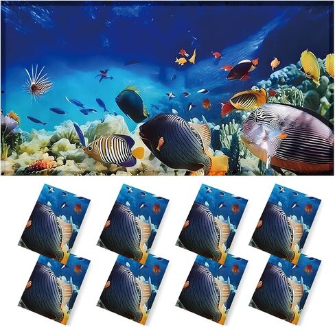 8 Pcs Fluorescent Light Covers - 4 x 2 Feet Covers for Ceiling Lights, Magnetic Light Filters for Classroom, Office, Hospitals, Home in Saudi Arabia
