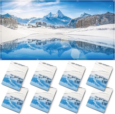 8 Pcs Fluorescent Light Covers - 4 x 2 Feet Covers for Ceiling Lights, Magnetic Light Filters for Classroom, Office, Hospitals, Home in Saudi Arabia