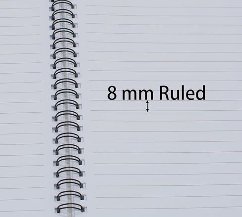 YIKANGHENG 4 Pcs A5 Size Spiral Notebook, 8.3 In x 5.9 In Thick Paper Hardcover 8mm Ruled 80 Sheets for Study Office and Notes (daisy) in Saudi Arabia