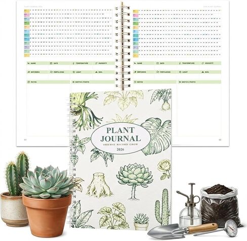 2026 Plant Care Journal Notebook For Recording Plant Watering and Fertilization, Plant Information Notebook, Gardening Journal For Plant Lovers, A5 SIZE (8.3 x 5.8 inch) 50 pages in Saudi Arabia