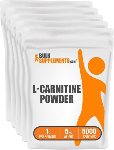 BulkSupplements.com مسحوق L-Carnitine - مكمل الكارنيتين، مكمل الأحماض الأمينية - بدون نكهة وخالي من الغلوتين، 1 جرام لكل وجبة، 100 جرام (3.5 أونصة) (عبوة من قطعة واحدة) in Saudi Arabia