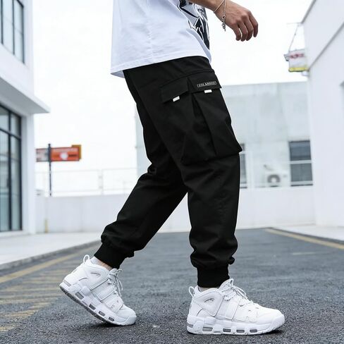 Men’s Cargo Jogger Pants Loose Fit Outdoor Casual Athletic Work Pants Straight Leg for Spring Fall in Saudi Arabia
