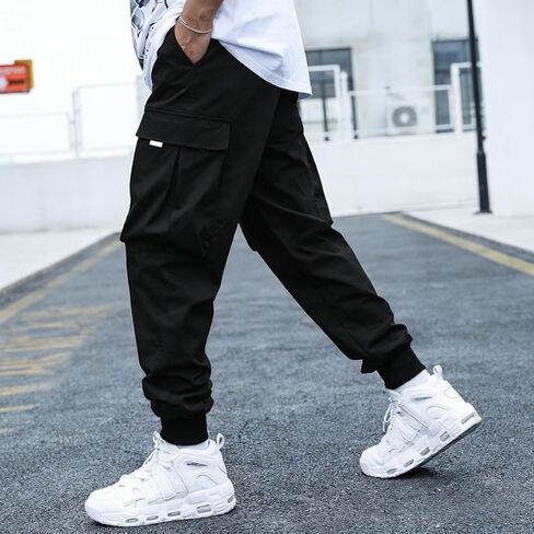 Men’s Cargo Jogger Pants Loose Fit Outdoor Casual Athletic Work Pants Straight Leg for Spring Fall in Saudi Arabia
