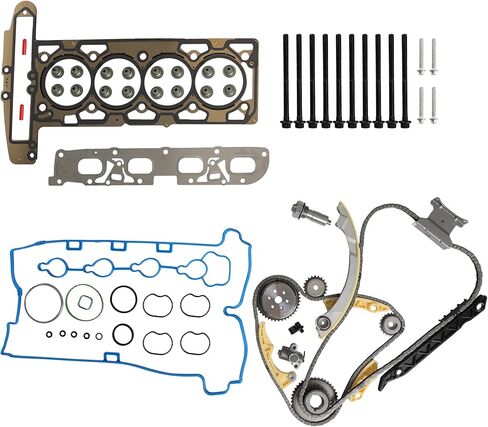 9-0753S Head Gasket Bolts Set & Timing Chain kit fit for Chevy Impala Equinox Malibu Orlando Captiva Sport Buick Allure Lacrosse Regal Verano GMC Terrain 2.4L 2010-2017 HS26517PT ES72196 in Saudi Arabia