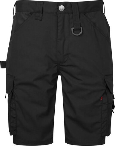 Mens Workwear Shorts - Slim Fit - Stretch Rip Stop Fabric Holster Multi Pockets Cordura YKK Zip - Bevel Pro in Saudi Arabia