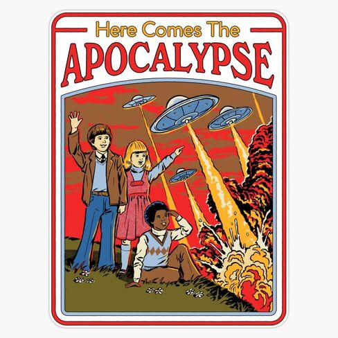 ملصق فينيل مغناطيسي من MAGNET Here Comes The Apocalypse مغناطيسي مقاس 5 بوصة in Kuwait
