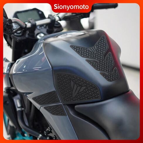 مجموعة ملصقات واقية لخزان الوقود متوافقة مع MT-03 MT03 MT-25 MT25 2020 2021 2022 2023 2024 2025- مجموعة حماية مضادة للانزلاق، أسود | 7 قطع in Kuwait