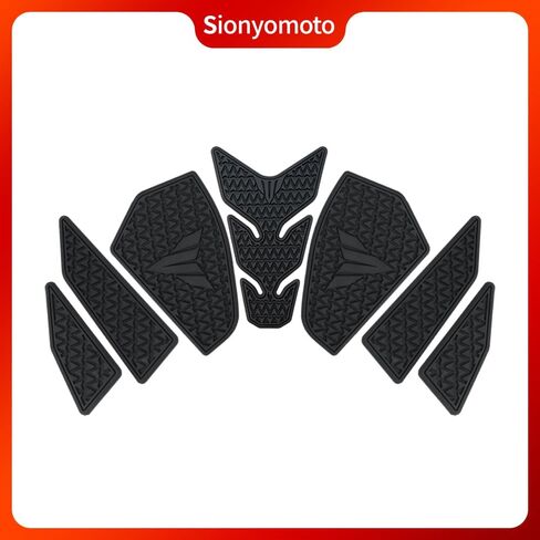 مجموعة ملصقات واقية لخزان الوقود متوافقة مع MT-03 MT03 MT-25 MT25 2020 2021 2022 2023 2024 2025- مجموعة حماية مضادة للانزلاق، أسود | 7 قطع in Kuwait