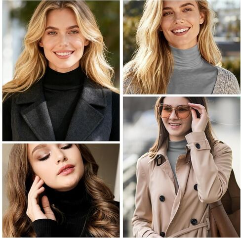 Yolev Turtleneck Fake Collar Detachable Dickey Collar for Women Men Cotton Half Mock Turtleneck Unisex in Saudi Arabia