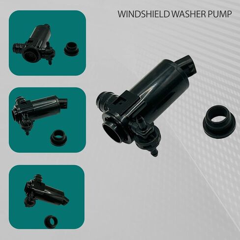 Black Windshield Washer Pump with Grommet for Lexus RX350 RX350L UX200 for Toyota C-HR Corolla Highlander RAV4 OE 85330-0E030 85330-0E031 85330-47100 Car Front Water Washer Fluid Pump in Kuwait