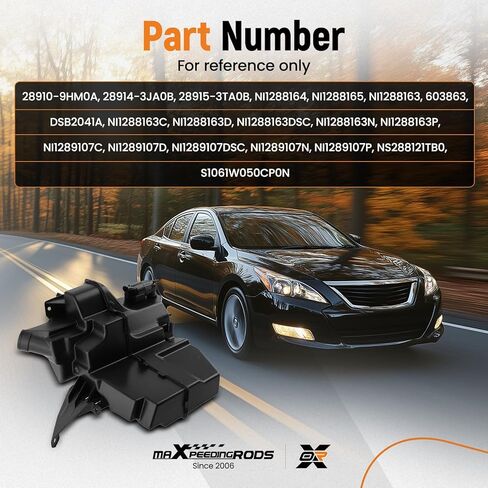 خزان سائل الزجاج الأمامي من maxpeedingrods مع مستشعر متوافق مع Nissan Maxima 2016-2018، Altima 2013-2018، مضخة خزان سائل الغسالة، استبدال # 28910-9HM0A in Saudi Arabia
