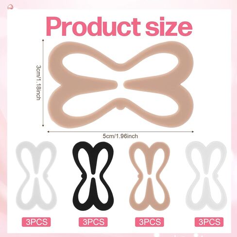 Bra Strap Clips to Make Racerback, 12 Pack Bra Straps Holder Clips for Racerback Bra Strap Holders for Slipping Conceal Straps Cleavage Control, Cross Back Converters in Saudi Arabia