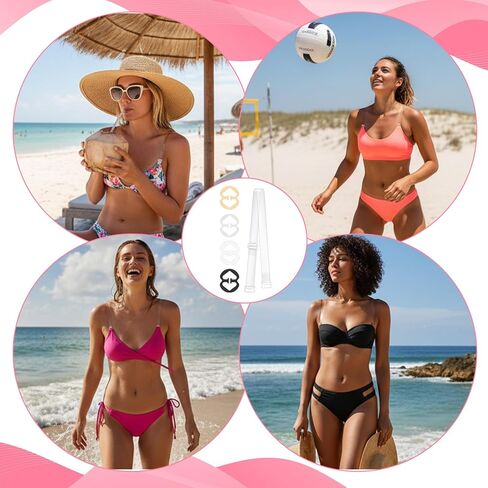 12 PCS Clear Bra Straps for Women: 8 PCS Invisible Adjustable Clear Bra Straps and 4 PCS Bra Clips to Make Racerback, Bra Strap Holders for Slipping for Women in Saudi Arabia