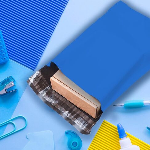 Yens Poly Mailers 10X13 100 حزمة زرقاء، أظرف شحن ذاتية اللصق قوية مقاومة للماء للشحن والبريد والتعبئة M4 in Kuwait