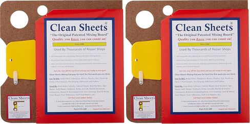 CLN-CS100 Superior Mixing Pad (12x12) - 100 Disposable Sheets FOR Toughest Job, Clear in Saudi Arabia