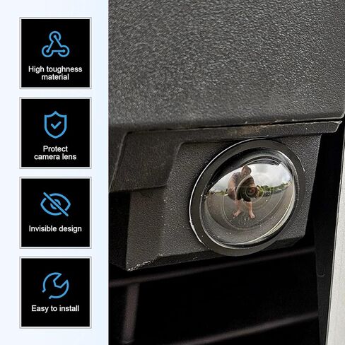 2 PCS Lens Guard PC Protective Cover Kits, Protective Lens Guard Cover, Front Bumper Camera Cap, Compatible with Tesla Cybertruck 2025/2025 Model Y Juniper / 2025 Model S / 2025 Model 3 in Saudi Arabia