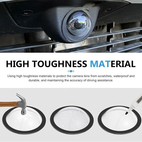 2 PCS Lens Guard PC Protective Cover Kits, Protective Lens Guard Cover, Front Bumper Camera Cap, Compatible with Tesla Cybertruck 2025/2025 Model Y Juniper / 2025 Model S / 2025 Model 3 in Saudi Arabia