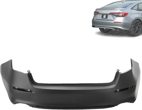 Rear Bumper Cover Compatible with Honda Civic Sedan 2022-2024 | DIRECT REPLACEMENT | Primed | Plastic | 04715T20A00ZZ | HO1100323 in Saudi Arabia