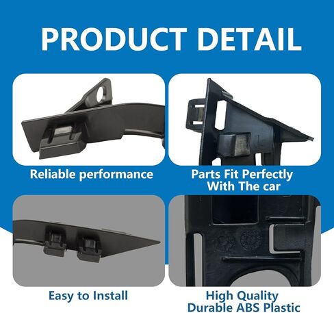 1 Pair Front Bumper Retainer Bracket Holder (Left & Right) - Compatible with BMW E85 E86 Z4 2003-2008 - Bumper Cover Support Set - Replaces# 51117165179, 51117165180, 51117016065, 51117016066 in Saudi Arabia