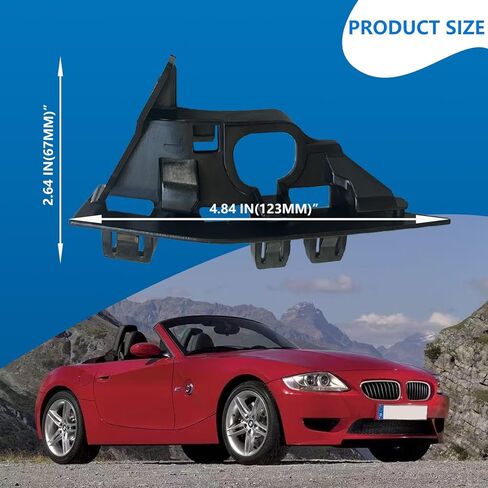 1 Pair Front Bumper Retainer Bracket Holder (Left & Right) - Compatible with BMW E85 E86 Z4 2003-2008 - Bumper Cover Support Set - Replaces# 51117165179, 51117165180, 51117016065, 51117016066 in Saudi Arabia