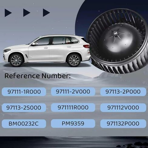 محرك منفاخ HVAC لسيارة Hyundai Accent 2012-2017، متوافق مع 2013-2014 Hyundai Genesis Coupe، مناسب لـ 2010-2015 Hyundai Tucson 97111-2V000،97113-2P000 in Kuwait