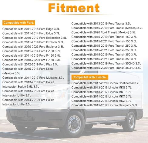 4PCS Engine Variable Valve Timing VVT Solenoid Intake Exhaust Compatible with Ford F-150 Edge Expedition Explorer Lincoln MKS MKT MKX MKZ Replacement for AT4Z6M280A AT4Z6M280B 917-198 917-197 in Kuwait