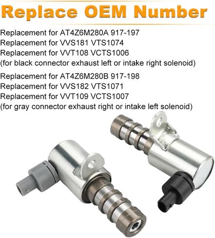 4PCS Engine Variable Valve Timing VVT Solenoid Intake Exhaust Compatible with Ford F-150 Edge Expedition Explorer Lincoln MKS MKT MKX MKZ Replacement for AT4Z6M280A AT4Z6M280B 917-198 917-197 in Kuwait