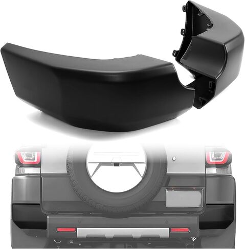 غطاء نهاية المصد الخلفي من ECOTRIC متوافق مع 2007-2014 Toyota FJ Cruiser استبدال زاوية المصد الخلفي لـ 5246235030 5246335030 TO1105122 TO1104122 جانب السائق والراكب الأسود in Kuwait