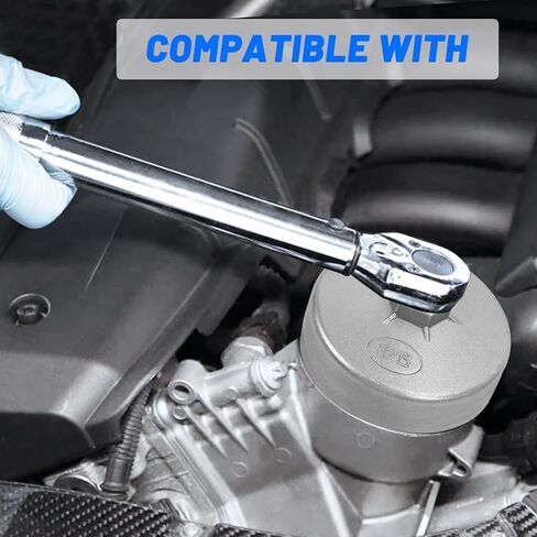 92mm Oil Filter Wrench: 15 Flutes Oil Filter Removal Tool Compatible with ACDelco PF25/ PF35/ PF454 Wix 51372XP/ 51258 Oil Filter(915) in Saudi Arabia