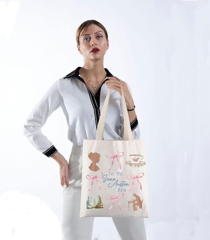 TIIMG Regency Book Lover Gift Novel Fans Gift Library Readers Book Club Bookish Tote Bag in Saudi Arabia