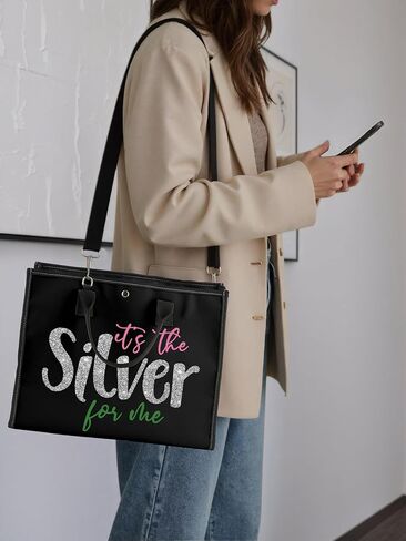 GJTIM Sorority Inspired Gift 25 Years of Sisterhood Gift It's The Silver Silver Star Sorority Sister Canvas Tote Bag in Saudi Arabia