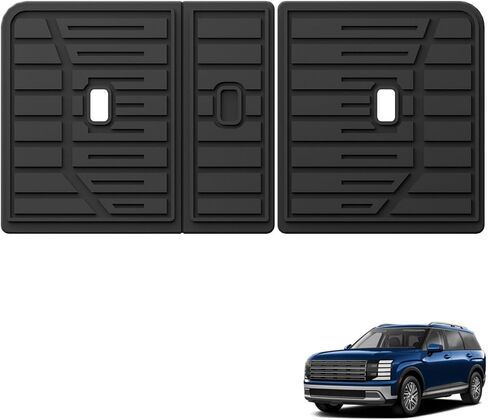 3rd Row Backrest Mats for Hyundai Palisade 2026 All Weather TPE Rear Back Seat Covers Accessories Interior Black in Saudi Arabia