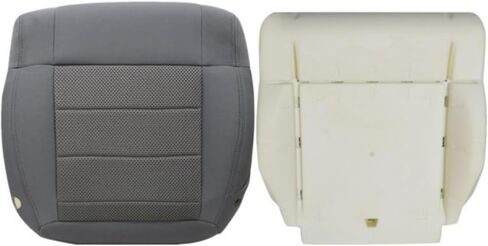 GXARTS Cloth Gray # E5DD Driver Side Bottom Replacement Seat Cover & Bottom Foam Cushion Pad Compatible with Jeep Wrangler 2008 2009 2010 in Saudi Arabia