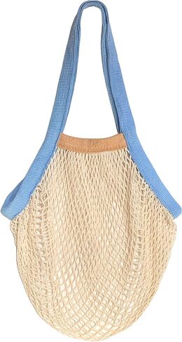 PILLOWPIA French Market Bag – Organic Cotton Tote, Handcrafted Adjustable Strap, Eco-Friendly 12-15" Farmers Market Carrier in Saudi Arabia