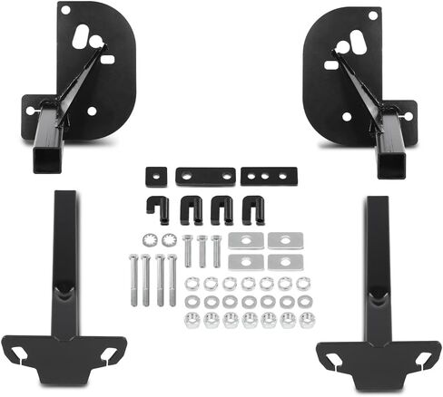 Front Camper Tie Downs Bar Powder Coated Compatible with Ford F250 F350 F450 Super Duty 2011-2016 8 Feet Bed Length Black in Saudi Arabia