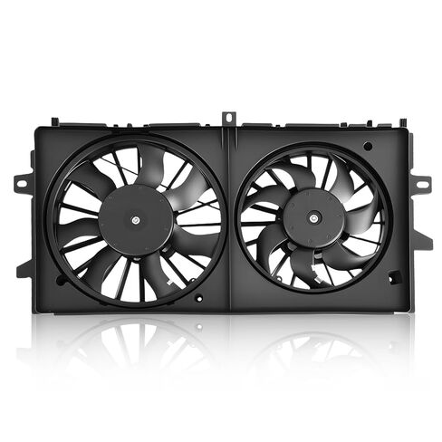 Engine Radiator Cooling Fan Assembly Compatible with Impala Monte Carlo Lacrosse 2006-2011 V6 3.5L 3.6L 3.9L Replace 89018690 89018691 GM3115187 Dual Radiator Fans with Shroud in Saudi Arabia