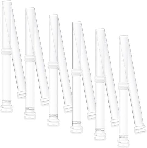 Clear Bra Straps, 6-Pairs 12mm Width Invisible Non-Slip Adjustable Bra Straps for Strapless Bra, Ballet Dance in Saudi Arabia
