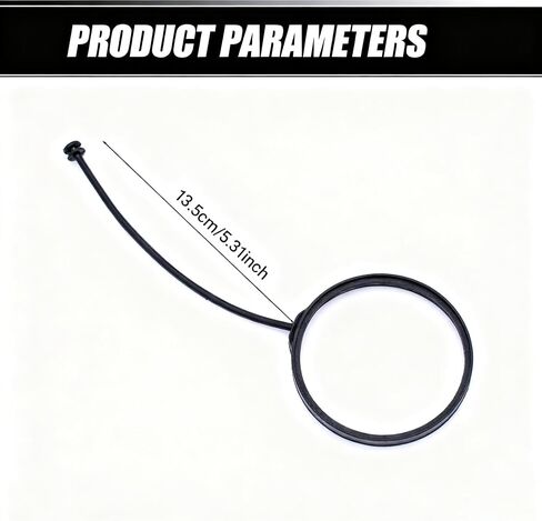 Fuel Tank Cap Band Cord Tether Ring Compatible with BMW X1 X3 X5 X6 X7 1 3 5 7 Series OEM#16117193372 16117222330 16117222391 For Fuel Tank Cap Securing in Kuwait