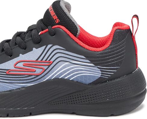 SKECHERS Kids Boys Microspec Advance - Revconix Sneaker, Black/Silver, 12 Little Kid in Saudi Arabia