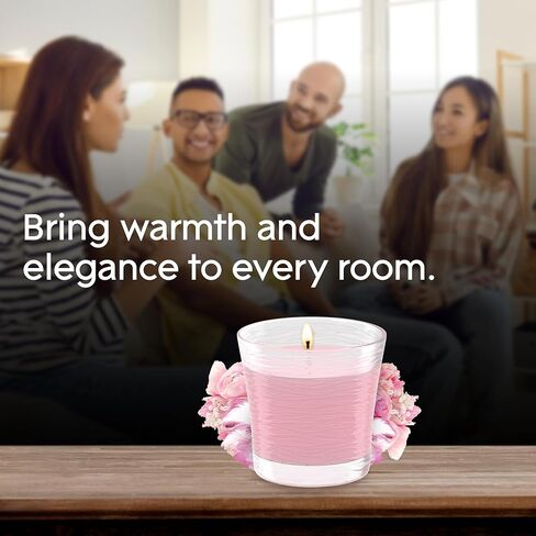 Glade 1-Wick Scented Candle Jar, Angel Whispers, Air Freshener Infused with Essential Oils, 4.08 Oz, 3 Count in Saudi Arabia