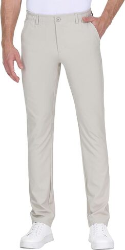 Leftear Mens Golf Pants Dress Work Pants Lightweight Travel Athletic Trousers Stretch Business Casual Slacks with Pockets in Saudi Arabia