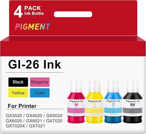 زجاجة إعادة تعبئة الحبر Msudoku GI23 (6 عبوات) بديل متوافق لزجاجة حبر Canon GI-23 GI23 القابلة لإعادة التعبئة مع طابعة إعادة تعبئة الحبر Canon Pixma G620 PIXMA G620 (BK/C/M/Y/GR غير حبر التسامي) in Kuwait