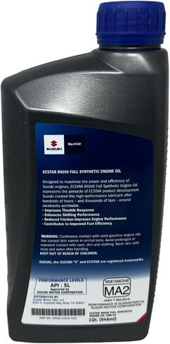 Full Synthetic R9000 Oil Change Kit compatible with Suzuki 990A0-01E40-3KT SV650, GSXR, V-Strom, Gladius, and KingQuad in Saudi Arabia