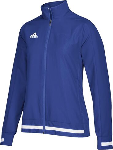 adidas Women's Team 19 Full Zip Woven Jacket | Power Red/White | Small in Saudi Arabia