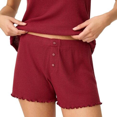 PJ Salvage Women's Textured Essentials Pajama Short Bottom in Saudi Arabia