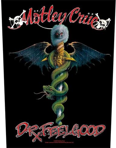 MÖTLEY CRÜE رقعة الظهر رقم 12 دكتور فيلجود 36 × 29 سم in Kuwait