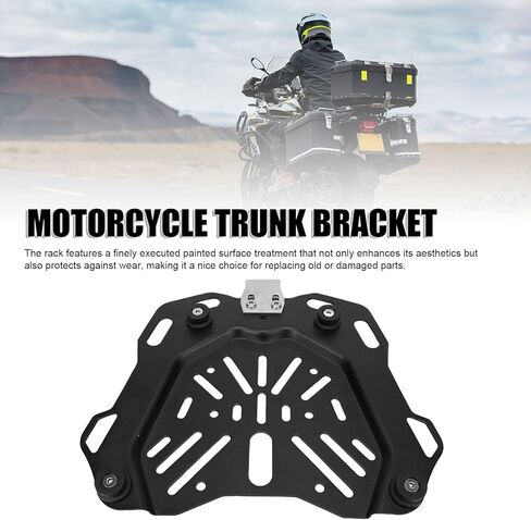 Bike Plate Tail Box Quick Release Base, Motorcycle Rear Tail Box Base Top Case Mounting Plate, Stamping Bottom Motorcycle Rack for 45L Trunk in Saudi Arabia