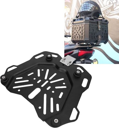 Bike Plate Tail Box Quick Release Base, Motorcycle Rear Tail Box Base Top Case Mounting Plate, Stamping Bottom Motorcycle Rack for 45L Trunk in Saudi Arabia